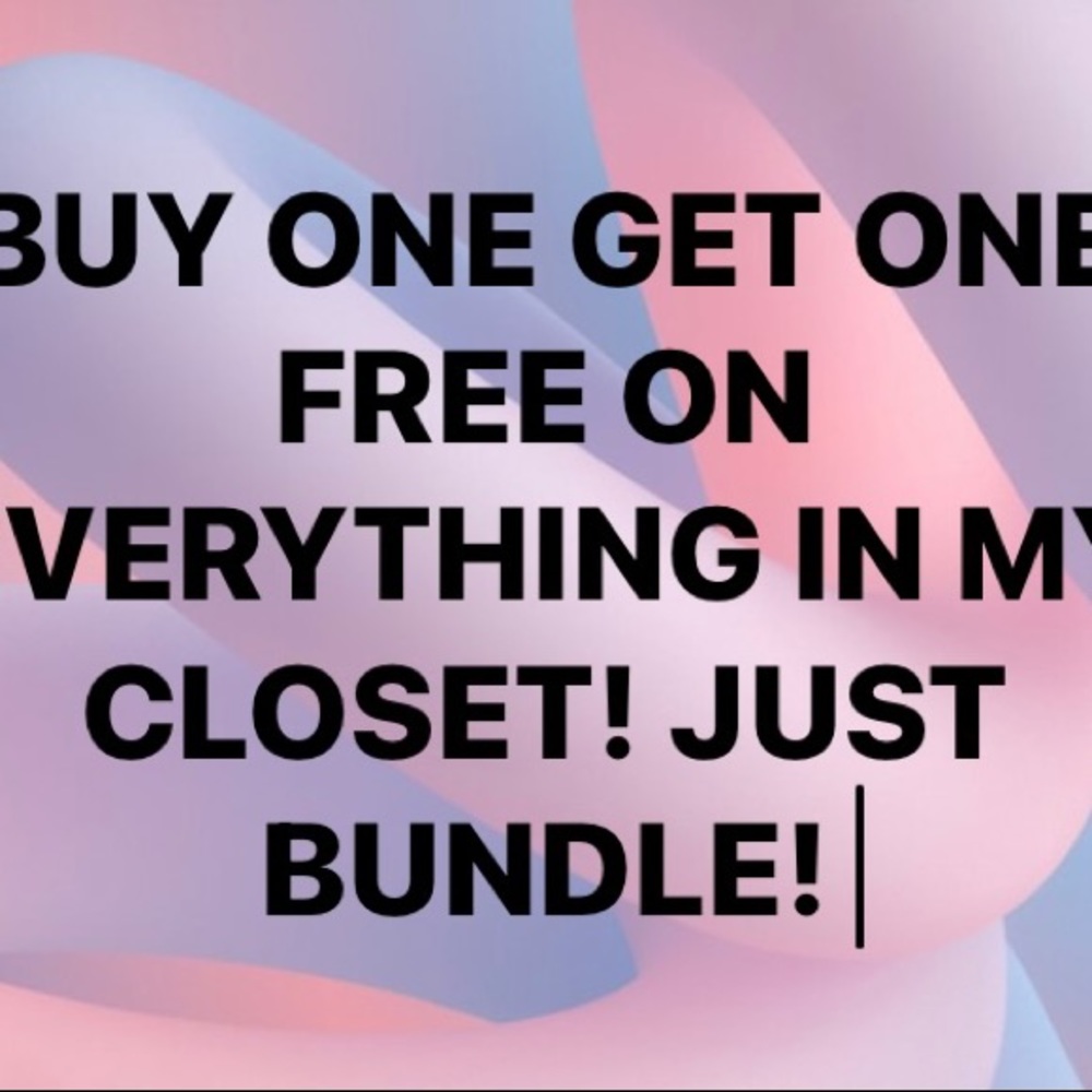Buy one get one free
